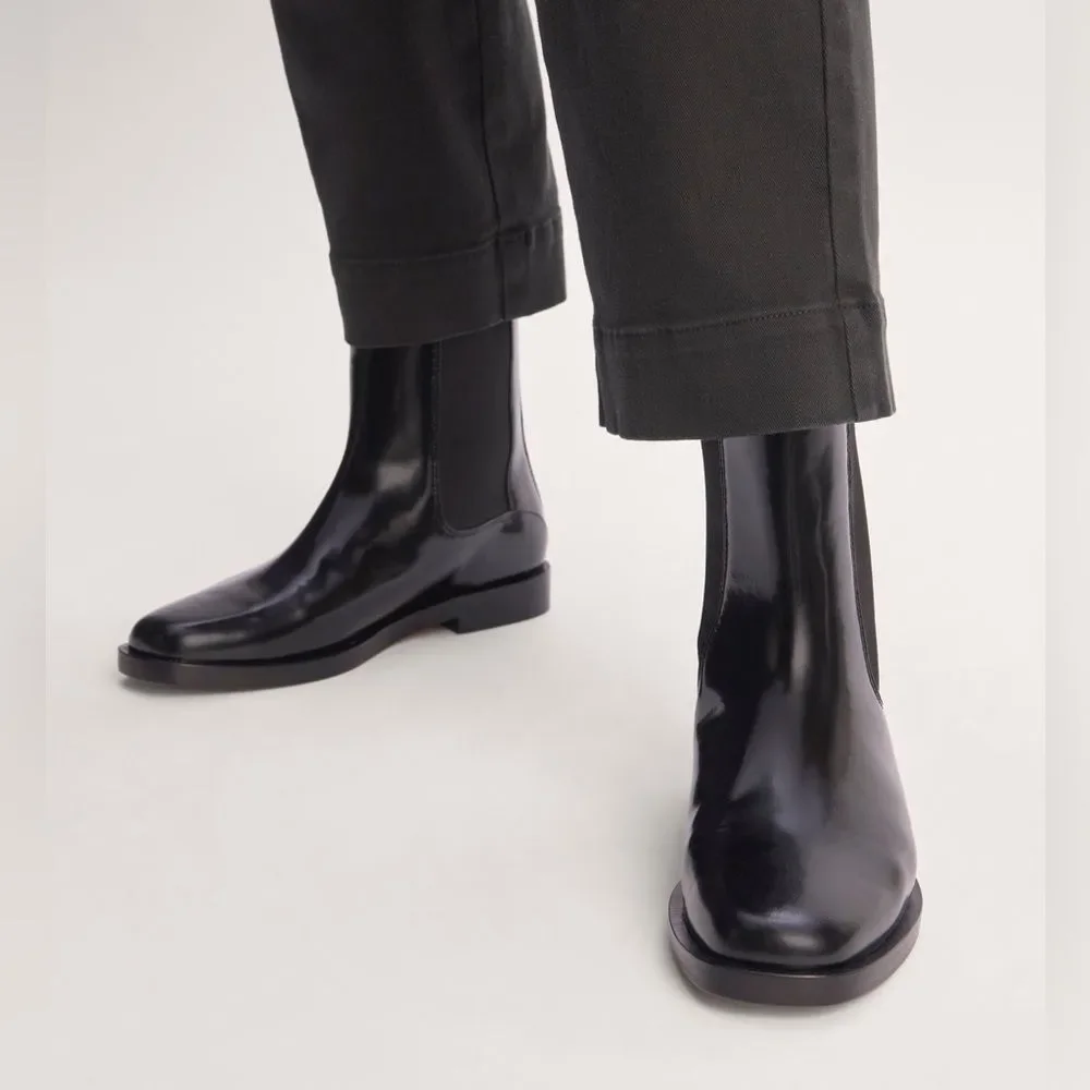 Everlane Black Ankle Boots - Picture 5 of 8